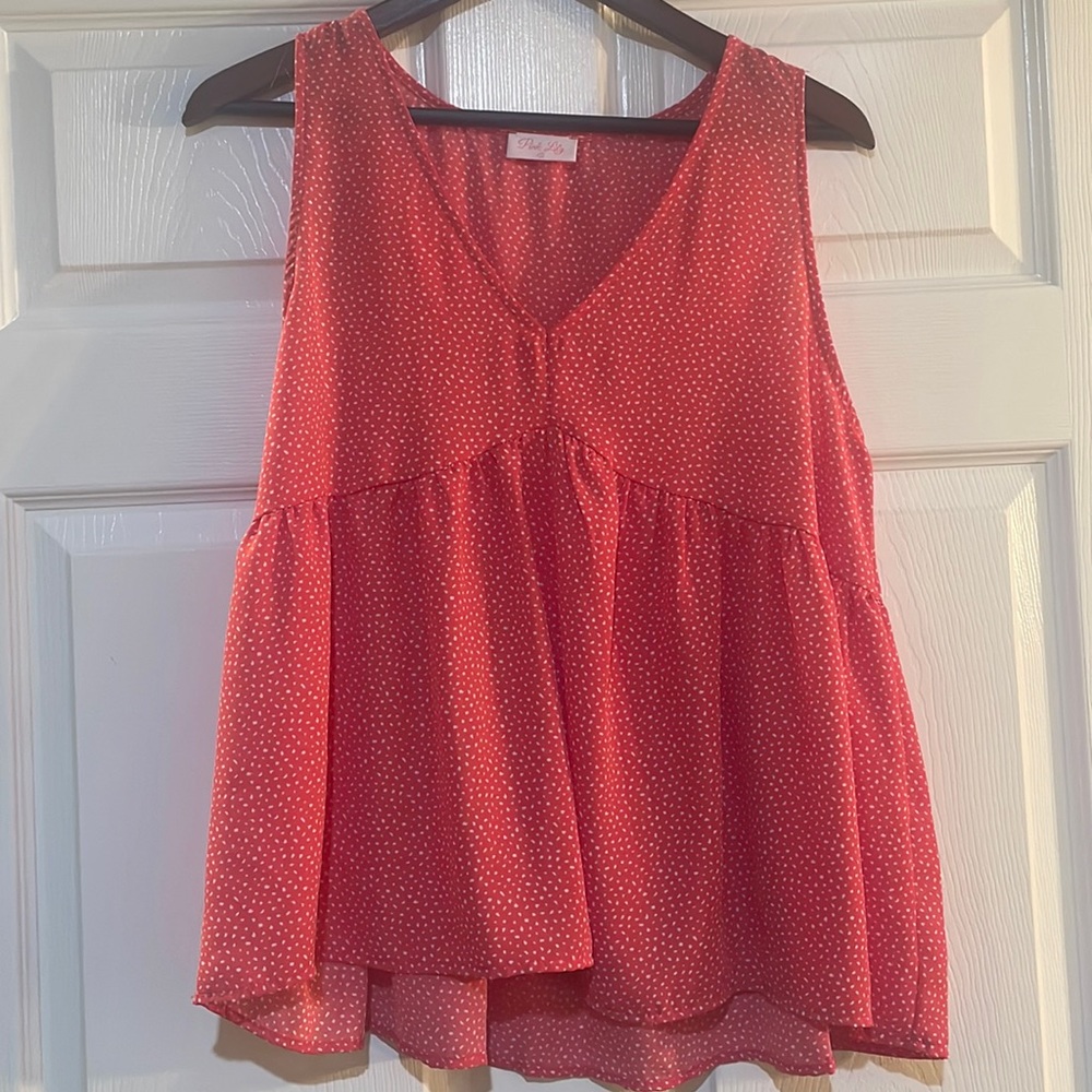 Pink lily top